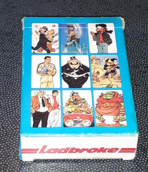 Jeu de cartes BD belge 1990. Charco Ladbroke Carta Mundi, Collections, Personnages de BD, Utilisé, Autres types, Autres personnages