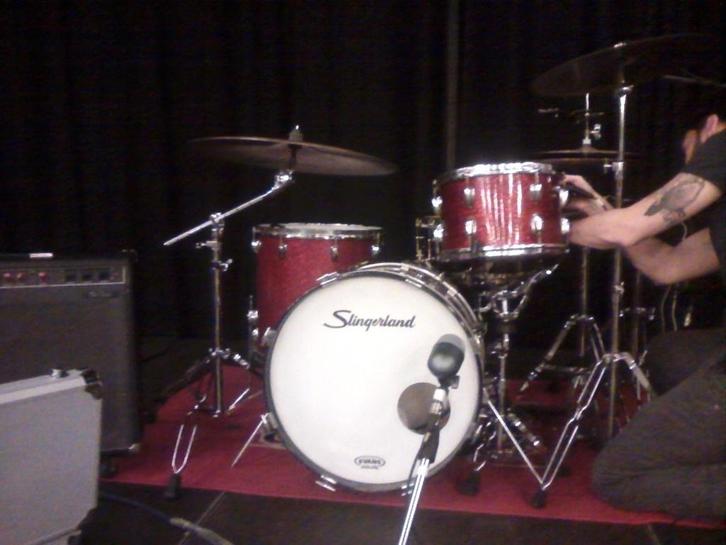 Slingerland Vintage Drumstel jaren 60, Musique & Instruments, Batteries & Percussions, Comme neuf, Ludwig, Enlèvement