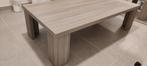 Mooie houten salontafel in eik-look, Ophalen, Gebruikt, 100 tot 150 cm, Eik