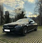 Mercedes-Benz C220d Coupé - 93000km - Carplay - 9G Tronic ✅, Auto's, Automaat, Leder en Stof, Zwart, Diesel