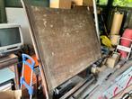 Antieke houten architecten tafel, Ophalen, Gebruikt, 130 tot 150 cm