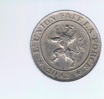 Léopold I 20 cents 1861