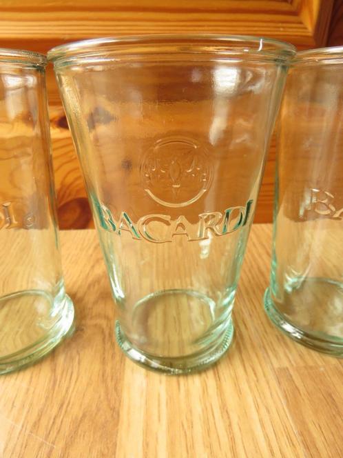 4 verres a mojito Bacardi, Verzamelen, Glas en Drinkglazen, Zo goed als nieuw, Overige typen, Ophalen of Verzenden