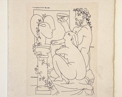 Chagall Miro Picasso - Invit.gravure - triptique années 1960, Antiquités & Art, Art | Eaux-fortes & Gravures, Enlèvement ou Envoi