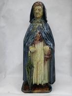 Vlaams aardewerk A V D Voorde vrouw met paraplui Brugge, Antiek en Kunst, Ophalen of Verzenden