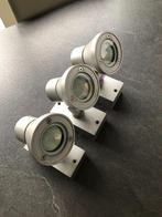 DeltaLight terras buitenspots (3 stuks), Huis en Inrichting, Lampen | Spots, Ophalen, Gebruikt, Metaal of Aluminium, Modern design, eigentijds
