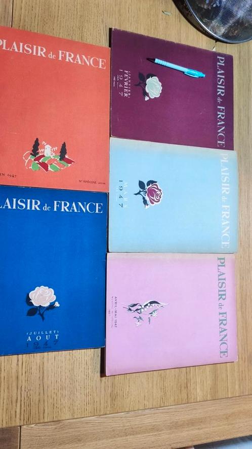 Plaisir de France, 1947 Compléter le 1er semestre + août., Livres, Art & Culture | Architecture, Utilisé, Enlèvement ou Envoi