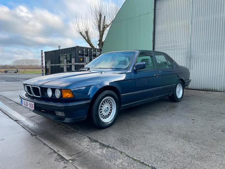 Prachtige BMW 740i V8 LPG, Auto's, BMW, Particulier, 7 Reeks, Open dak, LPG, Berline, 4 deurs, Automaat, Blauw, Grijs, Leder, Achterwielaandrijving