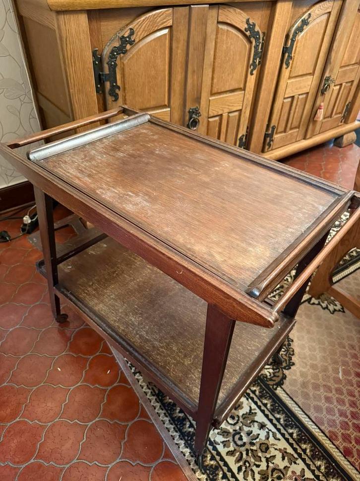 Desserte vintage en bois, Antiek en Kunst, Antiek | Meubels | Tafels, Ophalen