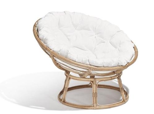 Loungestoel van rotan, Tuin en Terras, Tuinstoelen, Zo goed als nieuw, Rotan, Ophalen of Verzenden