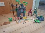 Playmobil Dinos avonturiers basiskamp 9429 + Trex 71588, Ophalen, Gebruikt, Complete set
