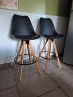 2 tabourets de bar (Verdal de chez Leen.Bakker), Ophalen, 60 tot 90 cm, Zo goed als nieuw, Hout