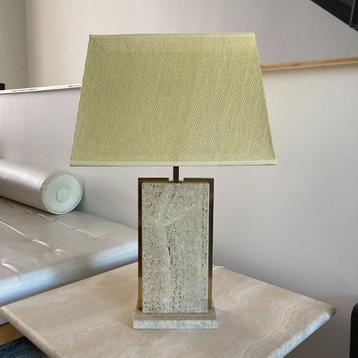 Grote travertijnlamp, Reggiani-stijl, jaren 70, Antiek en Kunst, Ophalen of Verzenden