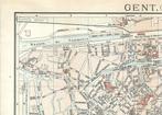 1906 - Gent - groot vooroorlogs stadsplan, Antiek en Kunst, Verzenden