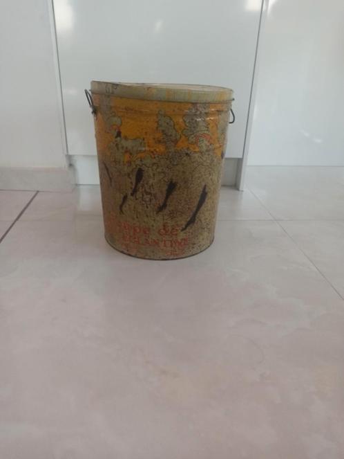 zeldzame en opmerkelijke metalen doos van Toulouse Lautrec., Huis en Inrichting, Woonaccessoires | Prullenbakken, Gebruikt, Metaal
