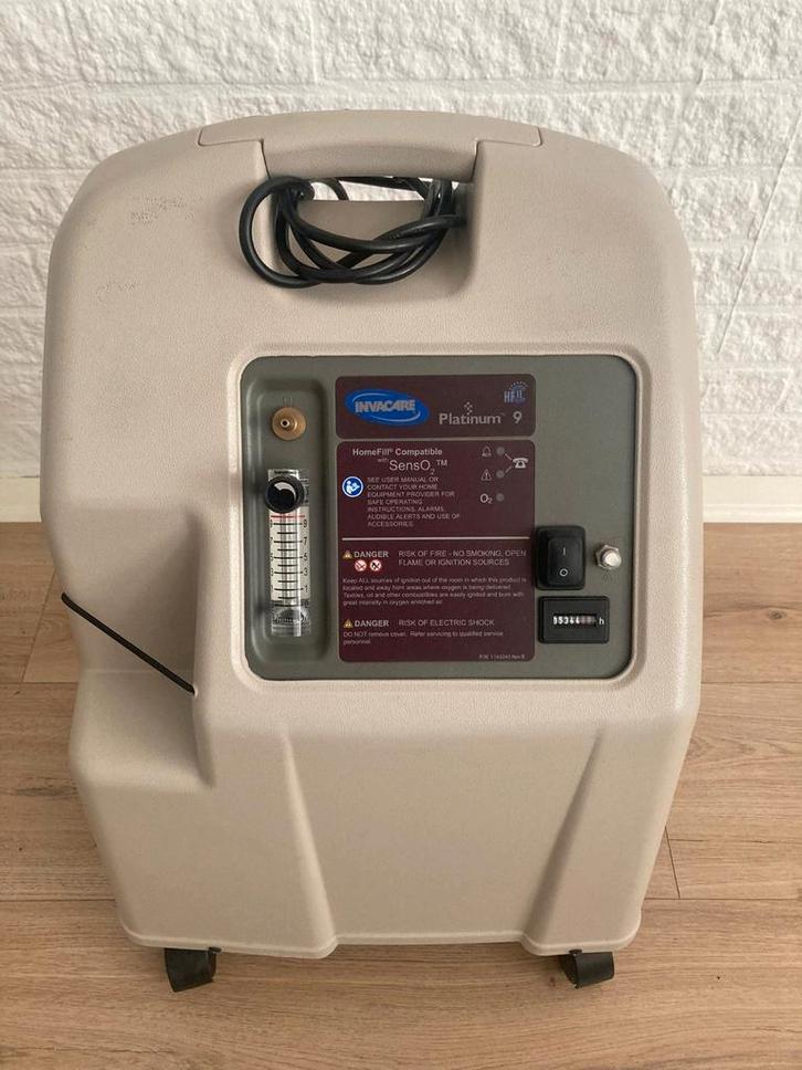 Zuurstofconcentrator Invacare platinum 9L tekoop, Elektronische apparatuur, Persoonlijke Verzorgingsapparatuur, Ophalen of Verzenden