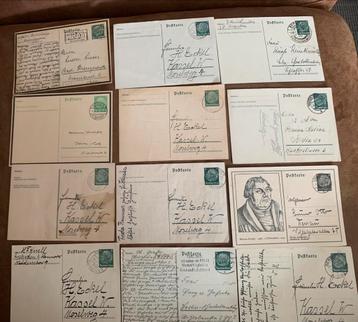 Lot de cartes postales allemandes 1930-1938