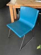 4 stoelen, Maison & Meubles, Chaises, Comme neuf, Quatre, Bleu, Cuir