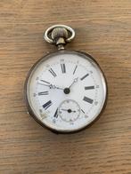 Remontoire cylindre 10 rubis zilveren zakhorloge, Ophalen of Verzenden, Zilver, Zakhorloge, Overige merken