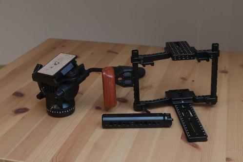 Camera rig, handle & fluid head, Audio, Tv en Foto, Fotografie | Statieven en Balhoofden, Gebruikt, Overige typen, Ophalen of Verzenden