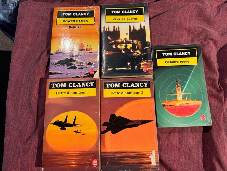 Tom Clancy divers livres Jack Ryan, Boeken, Film, Tv en Media, Gelezen, Film- of Tv-bewerking, Ophalen of Verzenden
