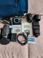 Nikon D70 avec sac à dos et accessoires, Comme neuf, Enlèvement, Nikon