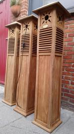 Teak lamp, Huis en Inrichting, Lampen | Tafellampen, Nieuw, Hout, Ophalen, 75 cm of meer