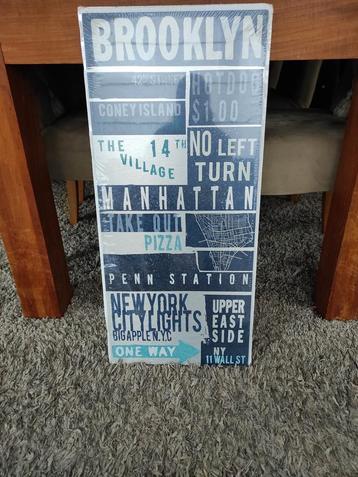 Tekstbord Brooklyn uit Ikea nieuw beschikbaar voor biedingen