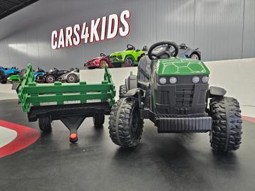 Farmer Tractor met aanhanger - soft start - leren zit - RC beschikbaar voor biedingen