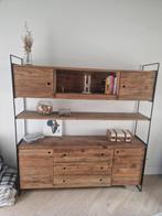Meuble de rangement / buffet en bois et métal – style indust, Ophalen, Gebruikt, 150 tot 200 cm, Industriel