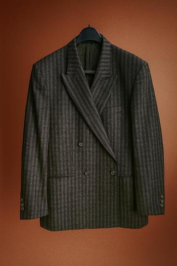 Luxe double-breasted herenblazer – Scabal wol & zijde – Maat beschikbaar voor biedingen