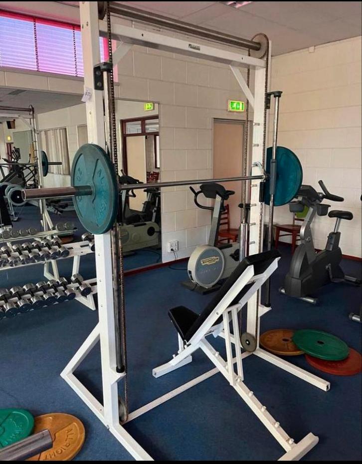 Spartacus multipresse / Smithmachine Old school White, Sport en Fitness, Fitnessmaterialen, Gebruikt, Overige typen, Armen, Benen