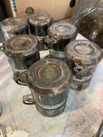 Dur o Bor - Verzilverde koffiezet tassen met filter 6st, Antiek en Kunst, Antiek | Servies compleet, Ophalen