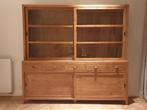 Teak boekenkast uit 2 delen, perfekte staat L250 H 385 D45cm, Huis en Inrichting, Ophalen