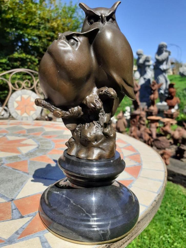 PRACHTIG DIERENBRONS GESIGNEERD OP EEN MARMEREN SOKKEL (de u, Antiek en Kunst, Antiek | Brons en Koper, Brons, Ophalen of Verzenden