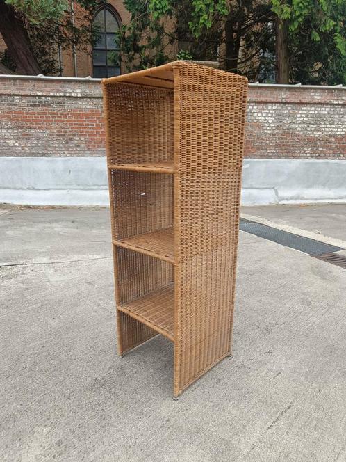 Vintage rotan etagere wandrek wandkast, Huis en Inrichting, Woonaccessoires | Etagères, Gebruikt, Ophalen