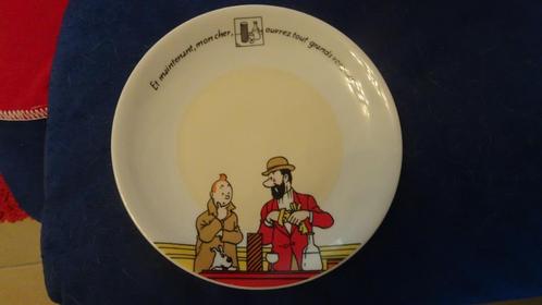 Assiette en porcelaine - Tintin - Les 7 Boules de Cristal -, Collections, Collections Autre, Comme neuf, Enlèvement ou Envoi