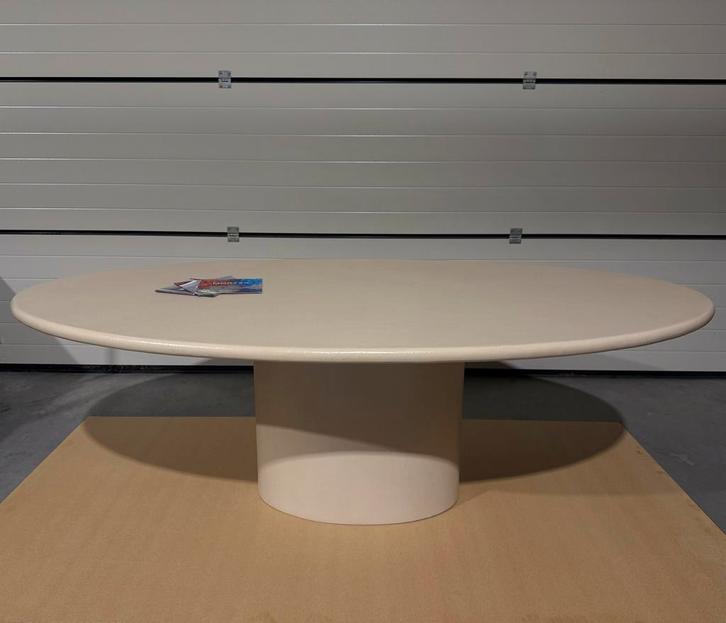 Handgemaakte mortex tafel, Huis en Inrichting, Tafels | Eettafels, Zo goed als nieuw, Ophalen