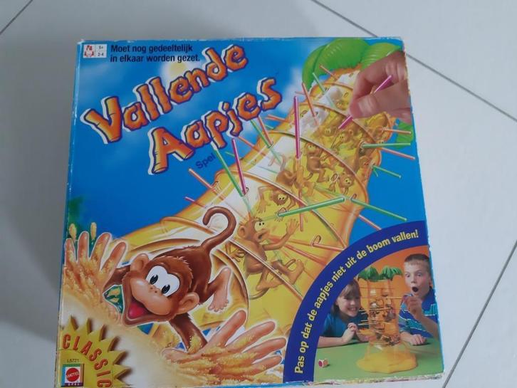 Spel : De vallende aapjes, Hobby en Vrije tijd, Gezelschapsspellen | Bordspellen, Gebruikt, Ophalen of Verzenden
