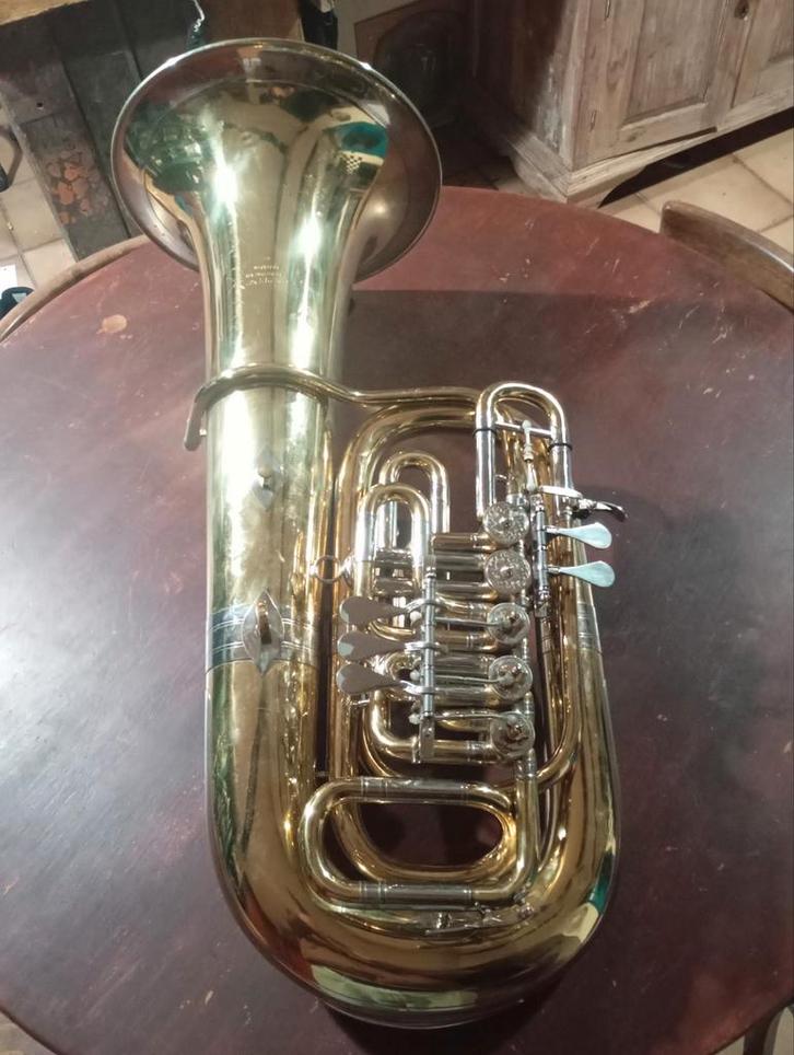 Miraphone Exklusiv Fa tuba, Muziek en Instrumenten, Blaasinstrumenten | Tuba's, Ophalen