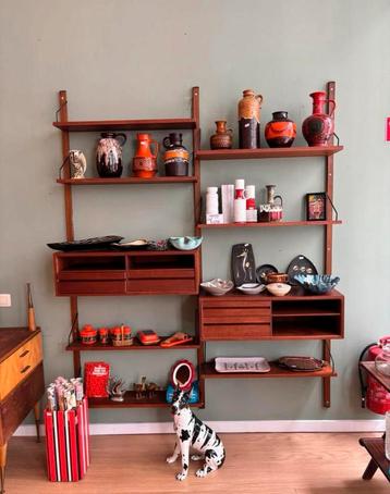 Poul Cadovius wandmeubel kast wandkast wall unit Denmark, Huis en Inrichting, Ophalen, Zo goed als nieuw