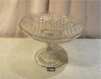Prachtige Oude Glazen Fruitschaal op poot - 23x16, Antiek en Kunst, Ophalen of Verzenden