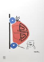 Keith Haring - L'histoire du rouge et du bleu (15), Antiquités & Art, Art | Lithographies & Sérigraphies, Enlèvement ou Envoi