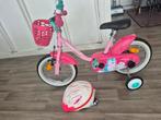 14 inch meisjesfiets, Fietsen en Brommers, Fietsen | Kinderfietsjes, Ophalen, Zijwieltjes, B twin, Minder dan 16 inch