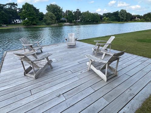 Terras Meubilair, Tuin en Terras, Tuinstoelen, Gebruikt, Hout, Ophalen