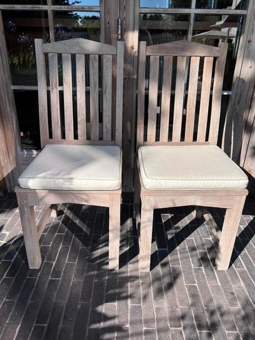 Te koop: 10 houten tuin stoelen van Lister, Tuin en Terras, Tuinstoelen, Zo goed als nieuw, Hout, Ophalen