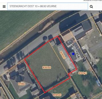 Bouwgrond 850m² -Steenkerke beschikbaar voor biedingen