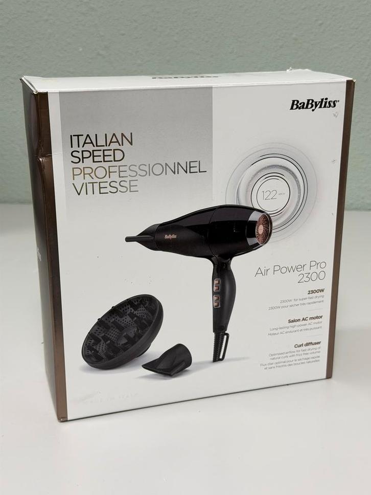 BaByliss Air Power Pro 2300 Föhn - Nieuw fohn haardroger, Handtassen en Accessoires, Uiterlijk | Haarverzorging, Nieuw, Haardroger
