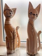 2 houten katten, Antiek en Kunst, Ophalen of Verzenden