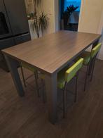 Bartafel met 4 barstoelen, Huis en Inrichting, Tafels | Eettafels, Ophalen, Gebruikt